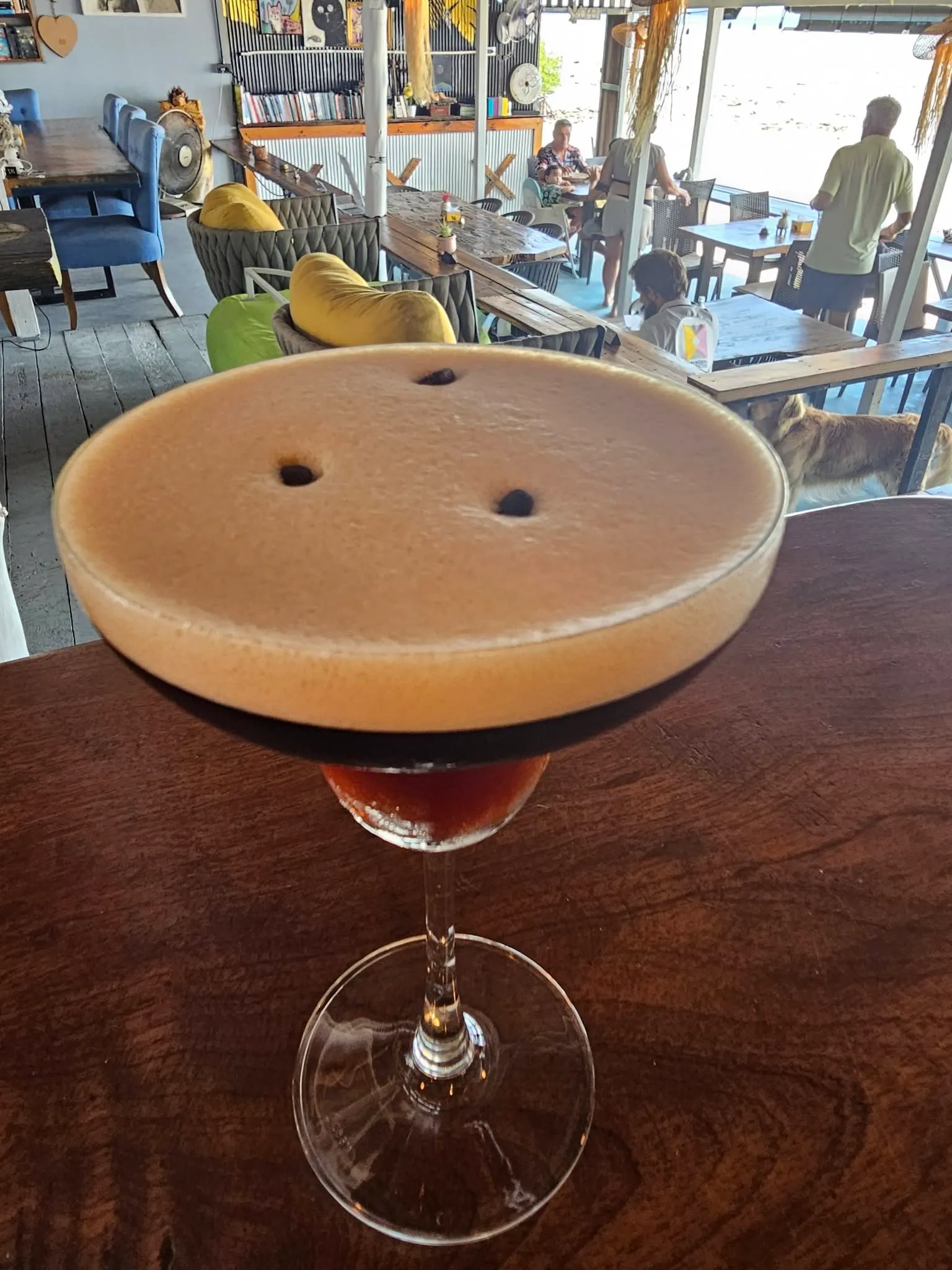 Espresso martini served at Aromi Diversi