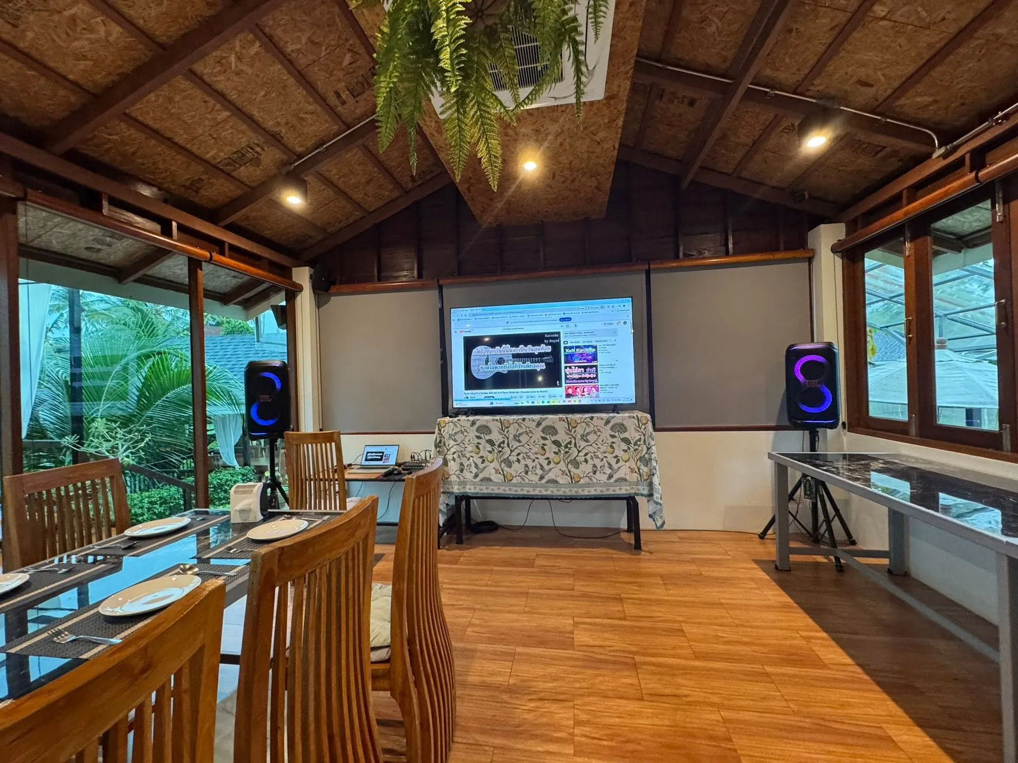 Private dining and event room at Baan Bo Ran Village