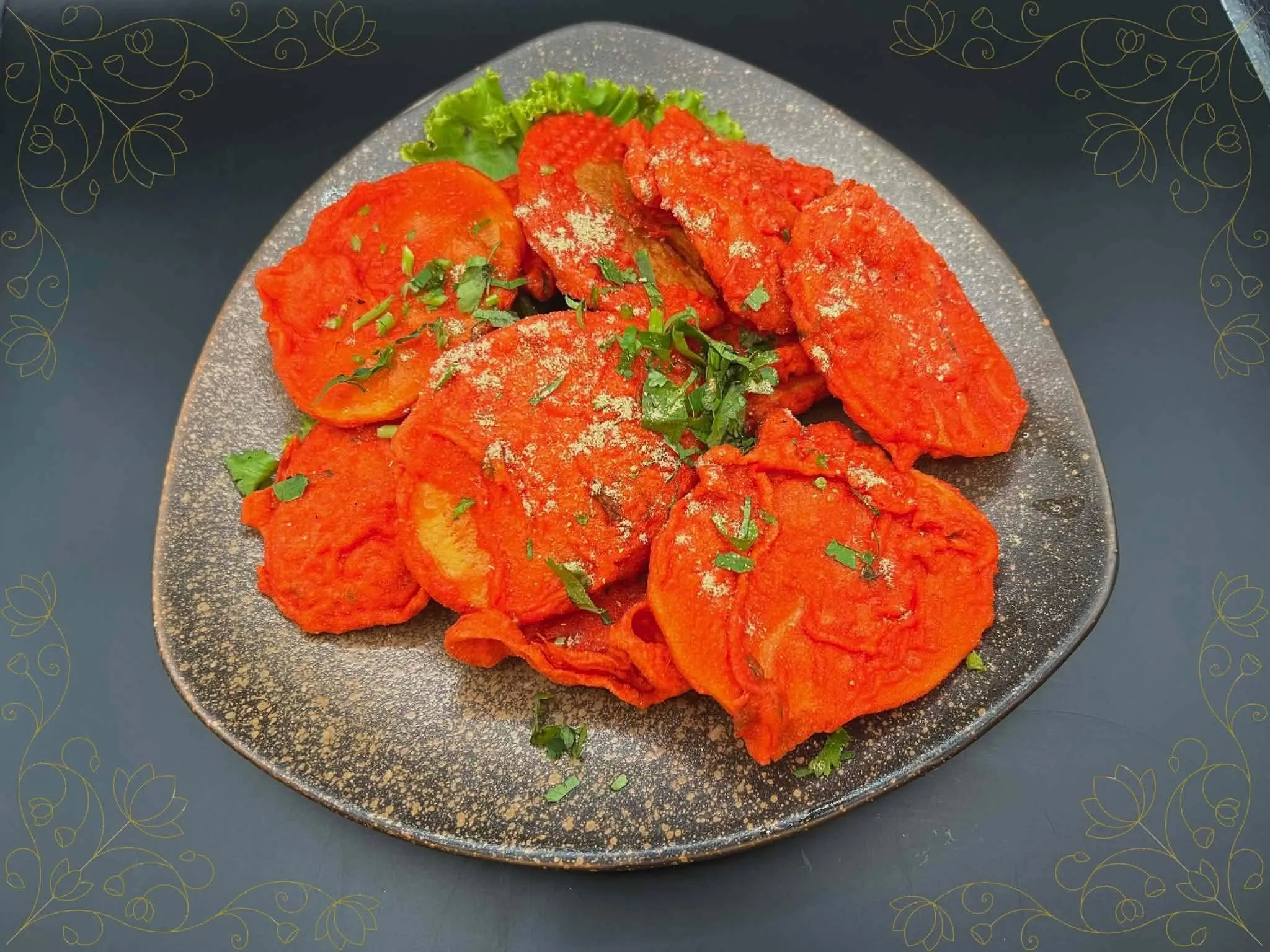 Crispy Indian snacks and accompaniments