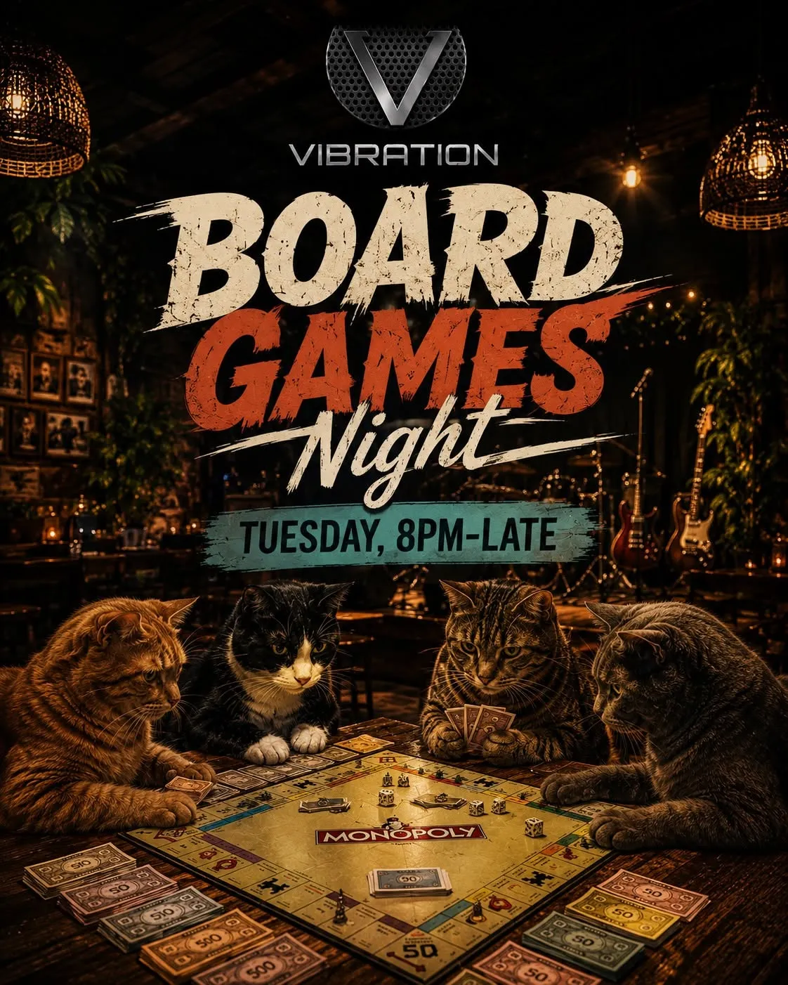 Board Games Night at Vibration Samui