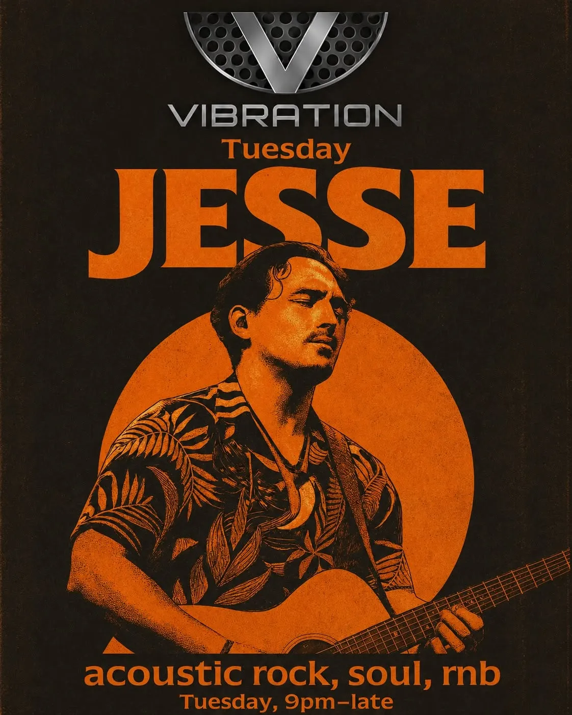 Jesse live acoustic music at Vibration Samui